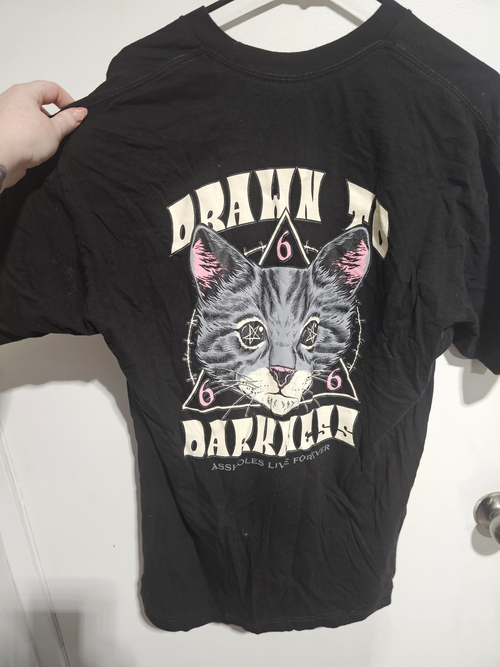 Drawn to Darkness Black Cat Graphic Tee